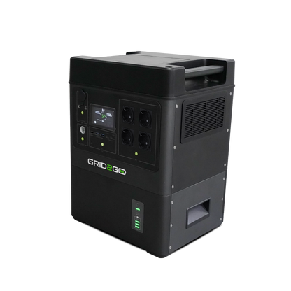 Grid2Go 3200 med batterimodul + 400 W solpanel