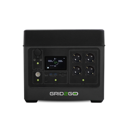 Grid2Go 3200 med batterimodul + 400 W solpanel